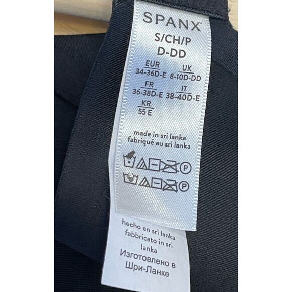 SPANX Sheerflex Fit To You Bra Size Small D-DD Very Black Demi Sheer Molding NEW - Picture 5 of 6